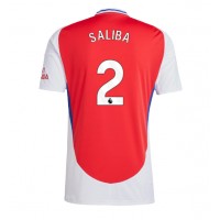 Billiga Arsenal William Saliba #2 Hemma fotbollskläder 2024-25 Kortärmad